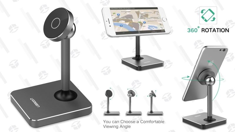 Soporte magnético UGREEN para el escritorio | $9 | Amazon | Usa el código 87HFODR4Gráfico: Shep McAllister